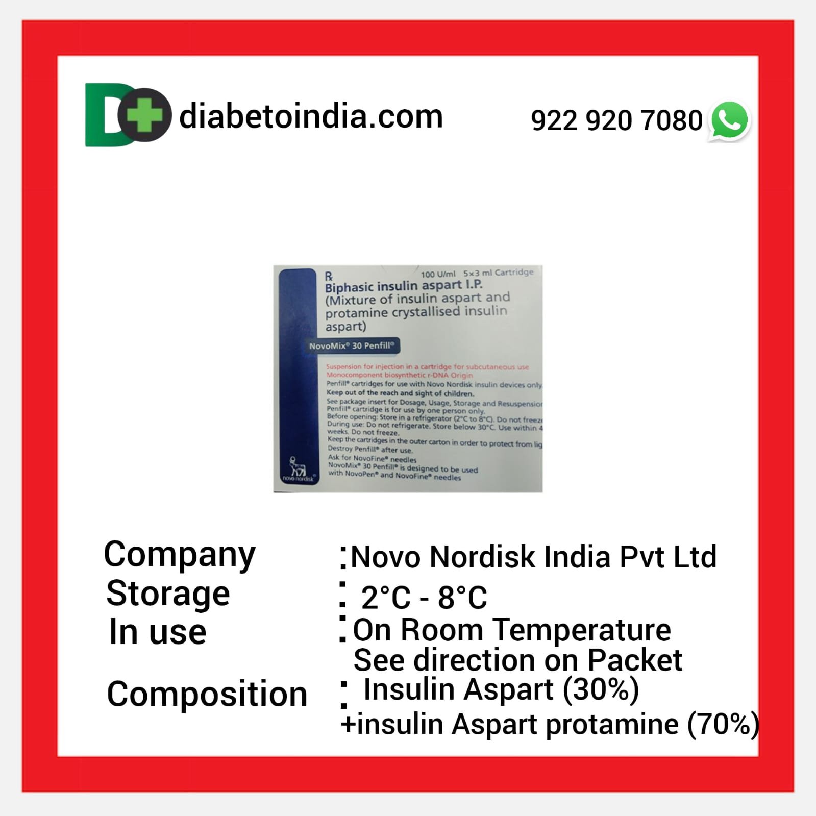 NOVOMIX 30/70 PENFILL