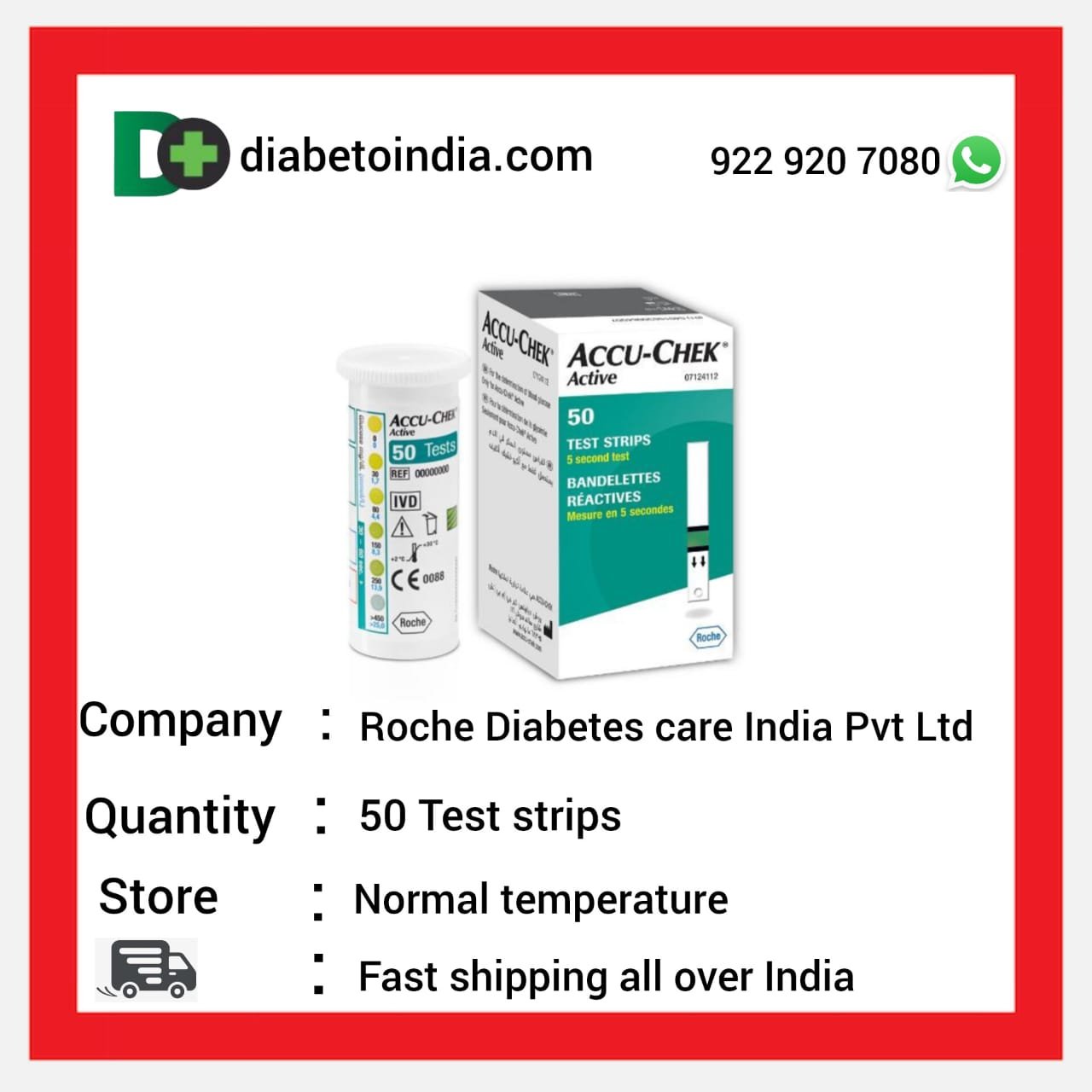 ACCU CHECK ACTIVE 50 STRIPS