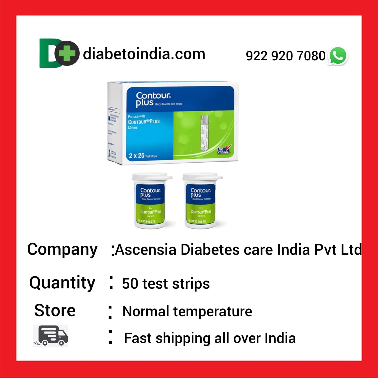 CONTOUR PLUS BLOOD GLUCOSE TEST STRIPS